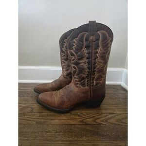 Laredo‎ Birchwood Distressed Cowboy Boots Men's 8.5 Brown 68452